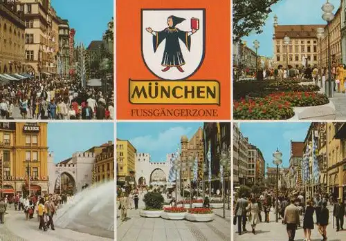 München - Kaufinger u. Neuhauser Str. - 1989