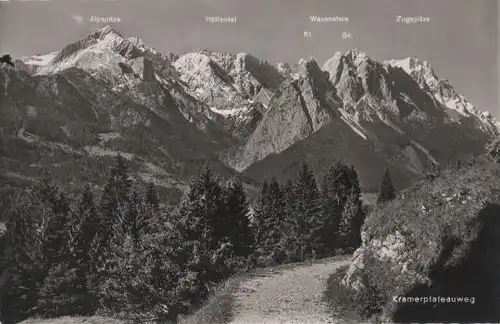 Garmisch-Partenkirchen - Kramerplateauweg - ca. 1955