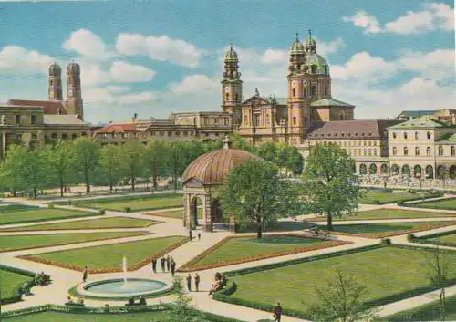 München - Blick auf Hofgarten - ca. 1975