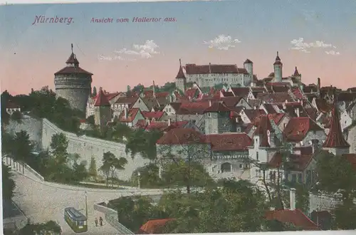 Nürnberg - Ansicht vom Hallertor aus - ca. 1925