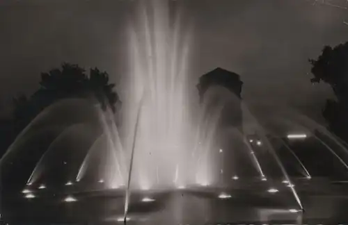 Mannheim - Wasserspiele bei Nacht - 1954