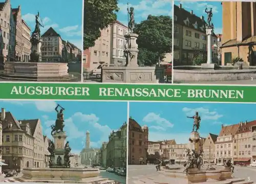 Augsburg u.a. Merkurbrunnen - ca. 1985