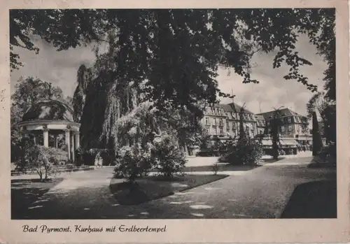 Bad Pyrmont - Kurhaus mit Erdbeertempel - 1955