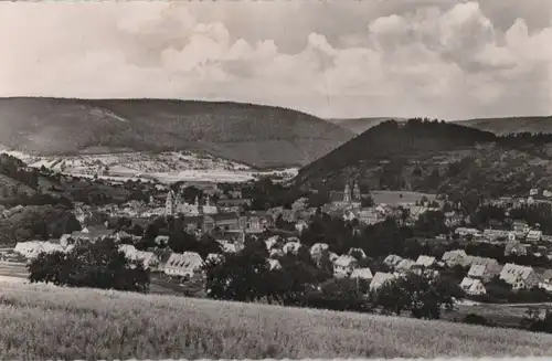 Amorbach - Blick auf Gotthardt-Ruine - 1958