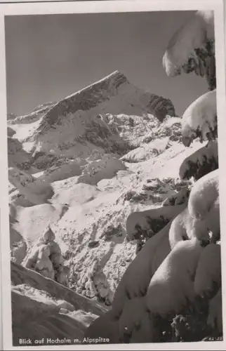 Alpspitze - Blick auf Hochalm - ca. 1960