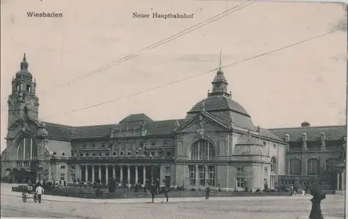 Wiesbaden - Neuer Hauptbahnhof - ca. 1925