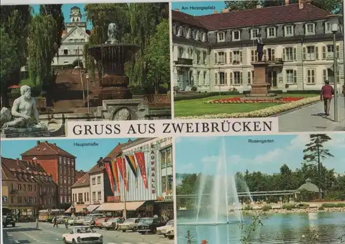 Zweibrücken - u.a. Wittelsbacherbrunnen - 1970