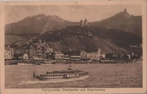 Königswinter - mit Drachenfels und Drachenburg - 1927