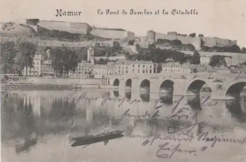 Belgien - Frankreich - Namur - Pont de Tambes et la Citadelle - 1914