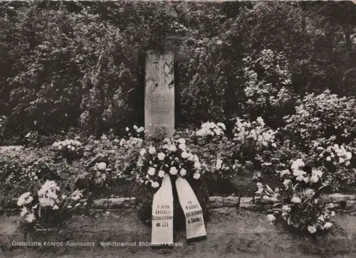 Bad Honnef-Rhöndorf - Waldfriedhof, Grab Adenauer - 1967