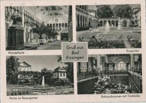 Bad Kissingen - u.a. Partie im Rosengarten - 1969