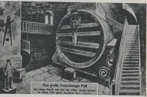 Heidelberg - Das große Faß - ca. 1935