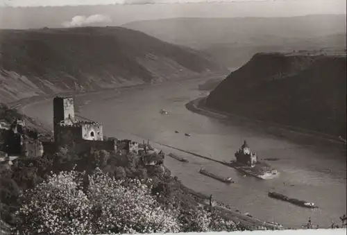 Kaub - Burg Gutenfels und die Pfalz - ca. 1960
