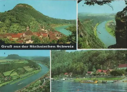 Sächsische Schweiz - u.a. Blick von der Bastei - 1974
