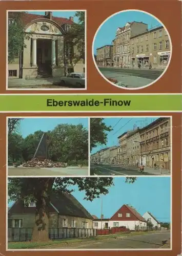 Eberswalde-Finow - u.a. Denkmal antifaschistische Widerstandskämpfer - 1989