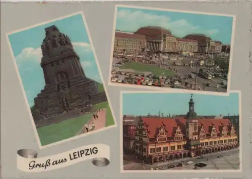 Leipzig - u.a. Hauptbahnhof - 1960