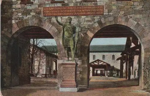 Kastell Saalburg - Standbild Antonimus Pius - 1924