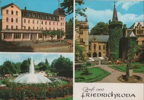 Friedrichroda - u.a. Springbrunnen im Kurpark - ca. 1980