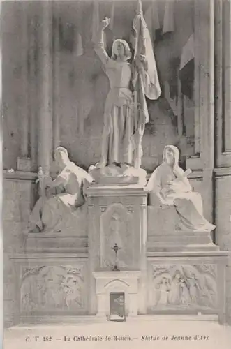Frankreich - Frankreich - Rouen - Cathedrale, Statue de Jean de Arc - ca. 1935