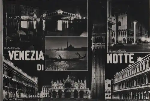 Italien - Italien - Venedig - di notte - 1955