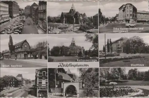 Recklinghausen - u.a. Markt - ca. 1960