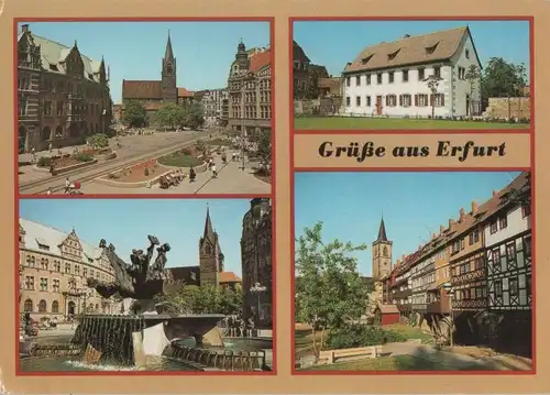 Erfurt - u.a. Krämerbrücke - 1988