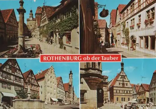 Rothenburg - 4 Teilbilder - 1989
