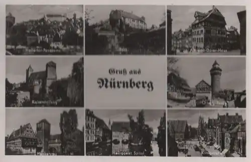 Nürnberg - u.a. Ölberg-Partie - 1956
