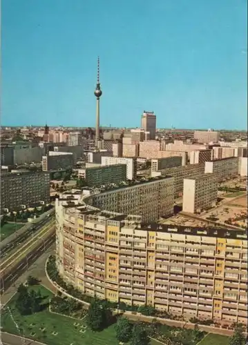 Berlin, Ostteil - Blick zum Stadtzentrum - 1985