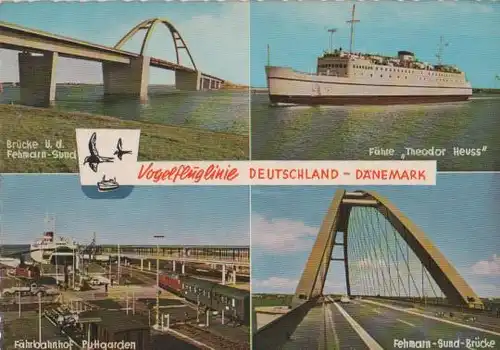 Puttgarden - Vogelfluglinie u.a. Fähre Heuss - 1964