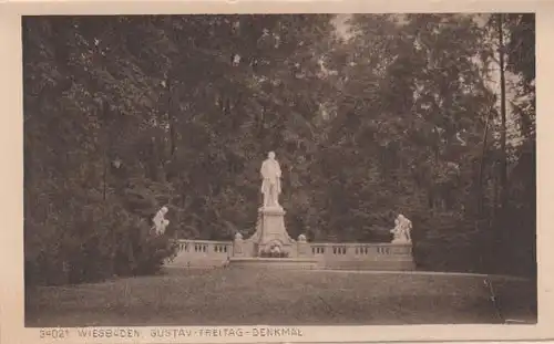 Wiesbaden - Gustav-Freitag-Denkmal - ca. 1935