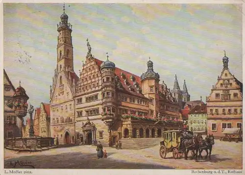 Rothenburg - Rathaus - 1957
