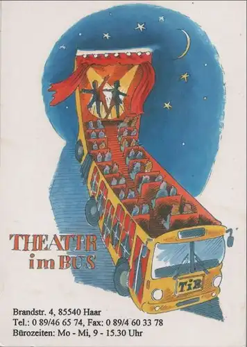 Theater im Bus Werbekarte