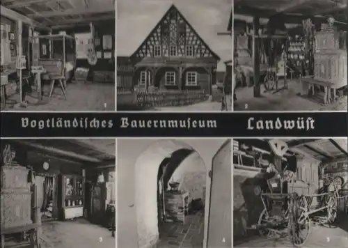 Markneukirchen-Landwüst - Bauernmuseum, u.a. Rußküche - 1972