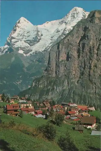 Schweiz - Schweiz - Mürren - Eiger und Mönch - ca. 1970