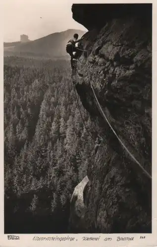 Elbsandsteingebirge - Kletterei am Blosstock - ca. 1955