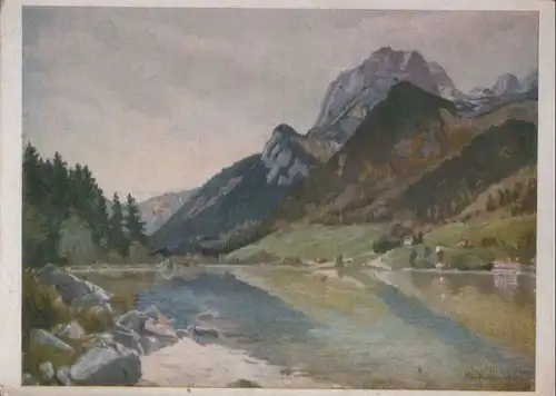Berchtesgaden - Hintersee, von Jakob Hellmann - ca. 1955