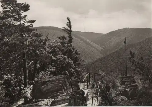 Schwarzburg - Grießbachfelsen mit Schwarzatal - 1969