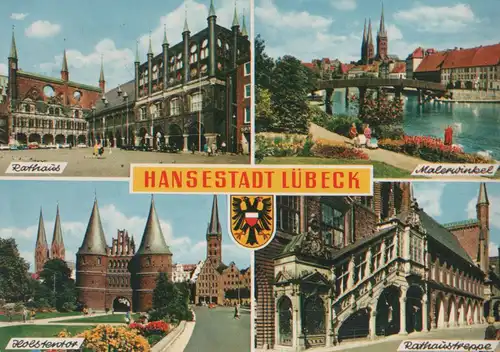 Lübeck - u.a. Rathaus - 1974