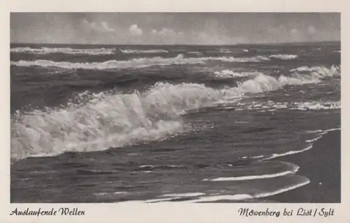 Sylt - Möwenberg, Auslaufende Wellen - ca. 1955