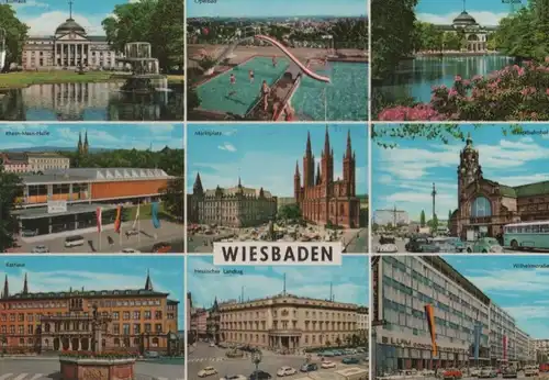Wiesbaden - u.a. Rathaus - 1966