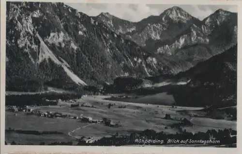 Ruhpolding - Blick auf Sonntagshorn - ca. 1950