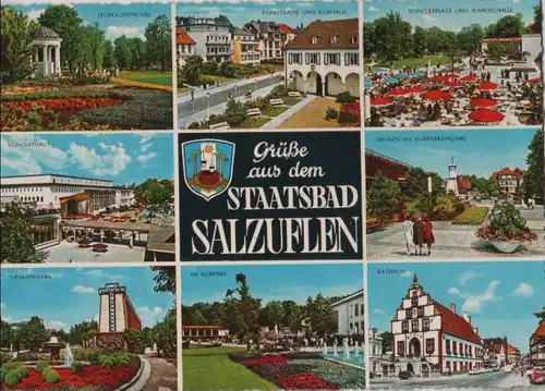 Bad Salzuflen - u.a. Parkstraße und Kurhaus - 1971