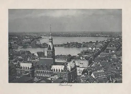 Hamburg - unbedruckte Rückseite - ca. 1955