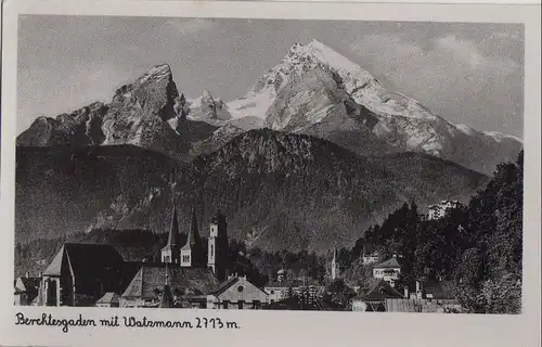 Berchtesgaden - mit Watzmann - ca. 1955