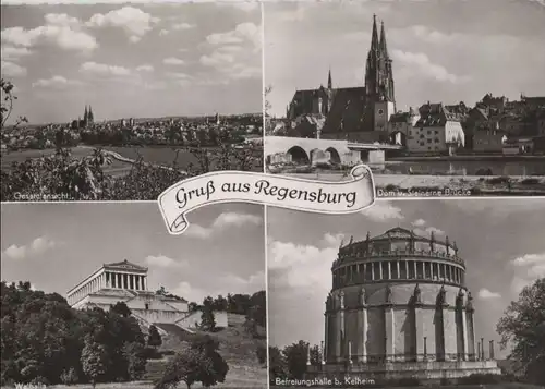 Regensburg - u.a. Gesamtansicht - ca. 1965