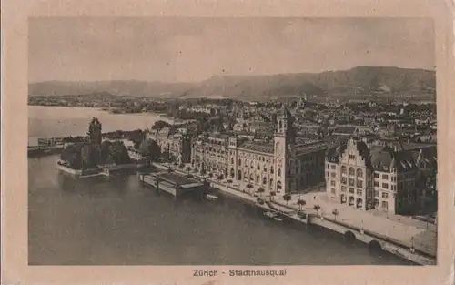 Schweiz - Schweiz - Zürich - Stadthausquai - 1912