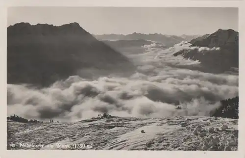 Garmisch-Partenkirchen - Nebelmeer am Wank b. Garmisch - ca. 1955