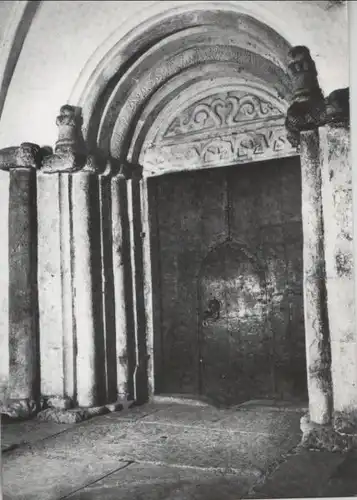 Frauenwörth, Kloster Frauenchiemsee - Portal des Münsters - ca. 1955