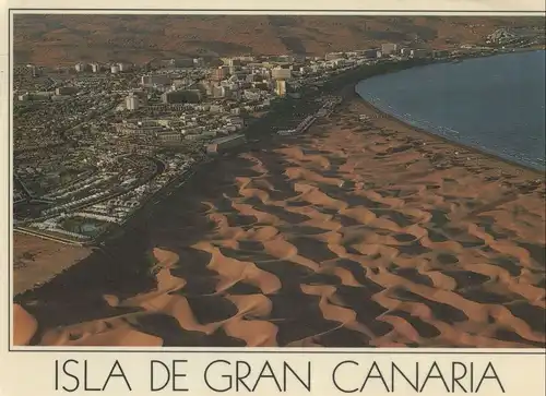 Spanien - Playa del Inglés - Spanien - Sand und Stadt
